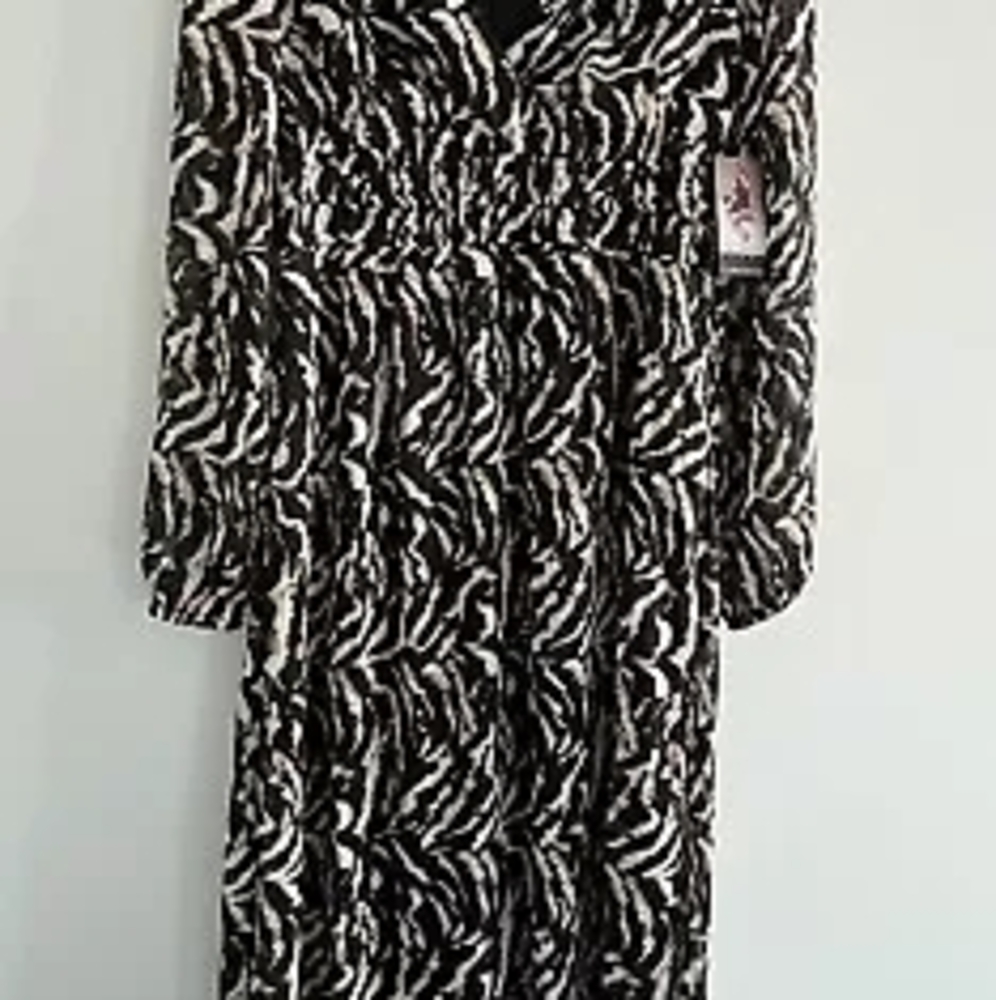 Sofia Jeans Vergara Women's Empire Dress with Animal Print Dress